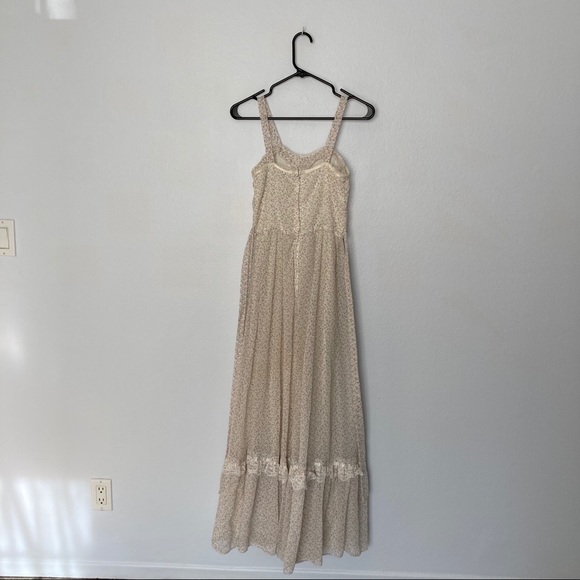 Gunne Sax Ivory Calico Maxi Dress - Picture 7 of 11
